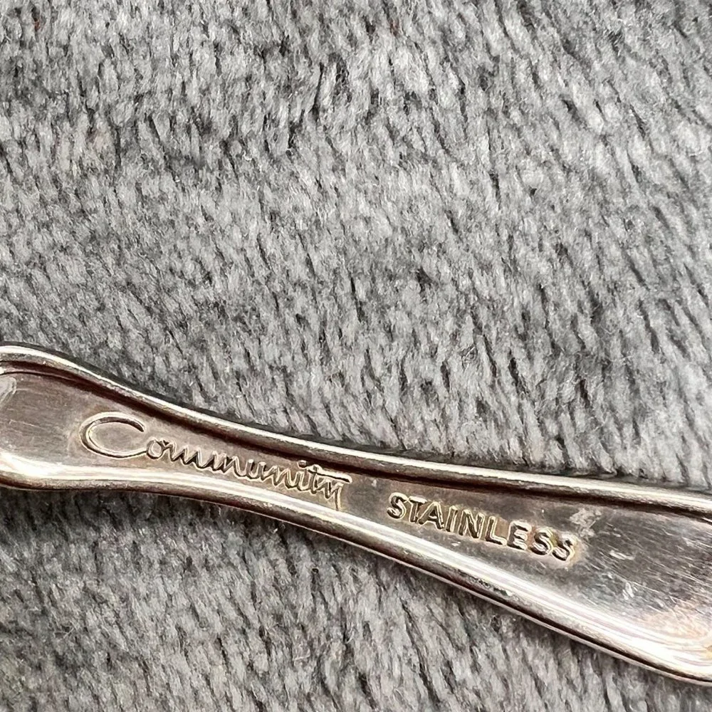 Oneida Community Cantata Stainless Flatware Lot Teaspoons Forks Soup Knife 32 pc